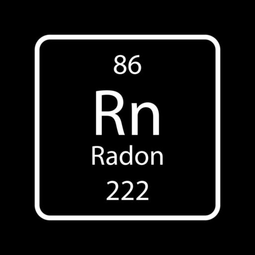 Radon symbol Rn element 86 i periodiska systemet - radonmätning för BRF och fastigheter av Cemi AB